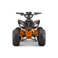 Panthera Leo elektrische kinderquad 1200W 48V in oranje, van voren