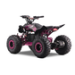 Panthera Leo elektrische kinderquad 1200W 48V in roze, schuin van achteren